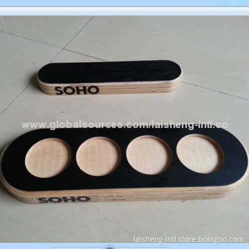 Wooden coutertop advertising sign holder